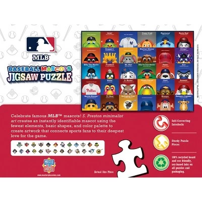 MasterPieces Sports Puzzle - All Teams 100 Piece Jigsaw Puzzle for Kids - MLB Mascots 100pc Puzzle - 14"x19" 2 MasterPieces Sports Puzzle - All Teams 100 Piece Jigsaw Puzzle for Kids - MLB Mascots 100pc Puzzle - 14"x19" - Image 2