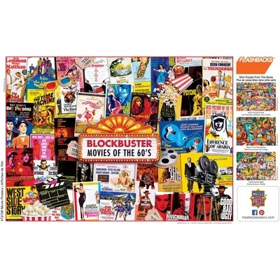 MasterPieces 1000 Piece Jigsaw Puzzle For Adults, Family, Or Kids - Movie Posters - 19.25"x26.75" 4 MasterPieces 1000 Piece Jigsaw Puzzle For Adults, Family, Or Kids - Movie Posters - 19.25"x26.75" - Image 4