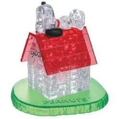 University Games Peanuts Snoopy & Doghouse 50 Piece 3D Crystal Jigsaw Puzzle