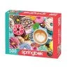 Springbok Spring and Summer: Donuts N' Coffee Puzzle 500pc