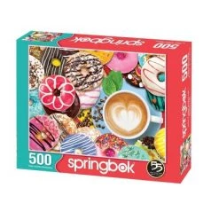 Springbok Spring and Summer: Donuts N' Coffee Puzzle 500pc