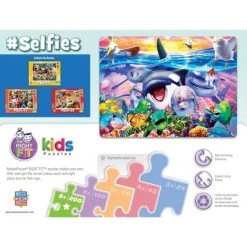 MasterPieces 200 Piece Jigsaw Puzzle for Kids - #Selfies Dinosaur Chums - 14"x19" -Puzzles Sales 2022 unnamed file 1086