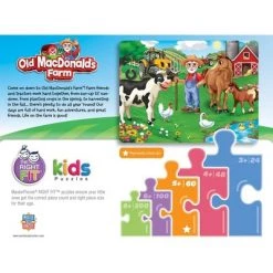 MasterPieces 60 Piece Jigsaw Puzzle for Kids - Old MacDonald's Farm Miller's Pond - 19"x14" -Puzzles Sales 2022 unnamed file 1092
