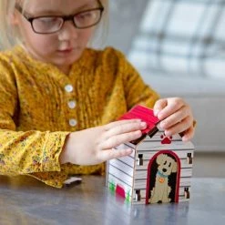 Fat Brain Toys Build It Blueprint Puzzles - Dog House FA228-4