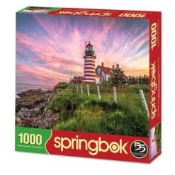 Springbok West Quoddy Head Lighthouse Puzzle 1000pc