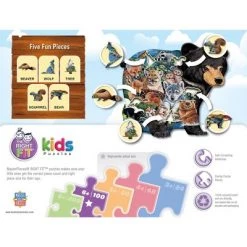 MasterPieces 100 Piece Shaped Jigsaw Puzzle for Kids - Forest Friends - 14"x19" -Puzzles Sales 2022 unnamed file 1159
