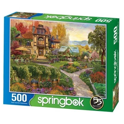 Springbok Vineyard Retreat Jigsaw Puzzle - 500pc 1 Springbok Vineyard Retreat Jigsaw Puzzle - 500pc