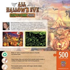 MasterPieces 500 Piece Glow in the Dark Halloween Jigsaw Puzzle - All Hallow's Eve - 15"x21" -Puzzles Sales 2022 unnamed file 1195