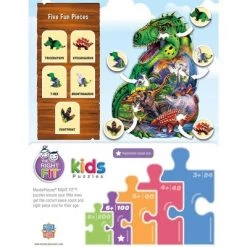 MasterPieces 100 Piece Shaped Jigsaw Puzzle for Kids - Dinosaur Days - 14"x19" -Puzzles Sales 2022 unnamed file 1226