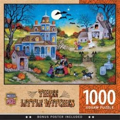 MasterPieces 1000 Piece Halloween Jigsaw Puzzle - Three Little Witches - 19.25"x26.75"