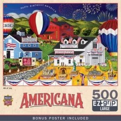 MasterPieces 500 Piece EZ Grip Jigsaw Puzzle For Adults, Family, Or Kids - 4th of July - 19.25"x26.75"