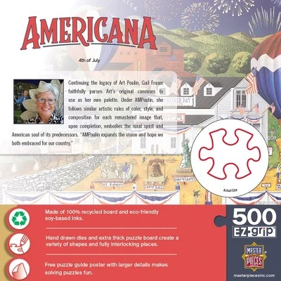 MasterPieces 500 Piece EZ Grip Jigsaw Puzzle For Adults, Family, Or Kids - 4th of July - 19.25"x26.75" 3 MasterPieces 500 Piece EZ Grip Jigsaw Puzzle For Adults, Family, Or Kids - 4th of July - 19.25"x26.75" - Image 3