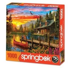 Springbok Cabin Evening Sunset Jigsaw Puzzle 1000pc