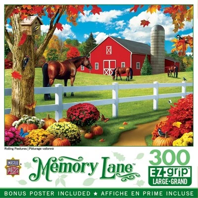 MasterPieces 300 Piece EZ Grip Jigsaw Puzzle - Rolling Pastures - 18"x24" 1 MasterPieces 300 Piece EZ Grip Jigsaw Puzzle - Rolling Pastures - 18"x24"
