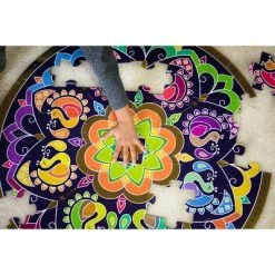 Kulture Khazana Rangoli Mandala Circular Floor Puzzle - 48pc