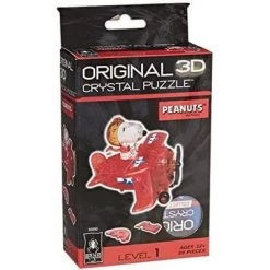 University Games Peanuts Snoopy Flying Ace 39 Piece 3D Crystal Puzzle
