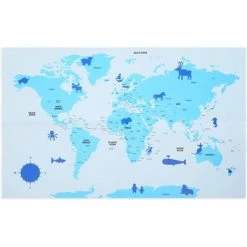 Blue Panda 56 Pieces World Map Magnetic Jigsaw Puzzles for Kids, Educational (11 x 17 in) -Puzzles Sales 2022 unnamed file 1373