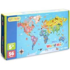 Blue Panda 56 Pieces World Map Magnetic Jigsaw Puzzles for Kids, Educational (11 x 17 in) -Puzzles Sales 2022 unnamed file 1374