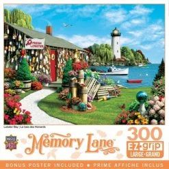 MasterPieces 300 Piece EZ Grip Jigsaw Puzzle - Lobster Bay - 18"x24"