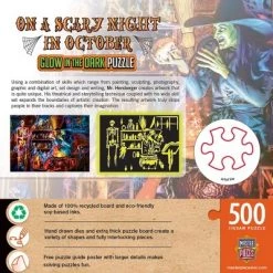 MasterPieces 500 Piece Glow in the Dark Halloween Jigsaw Puzzle - A Dark Brew - 15"x21" -Puzzles Sales 2022 unnamed file 1402