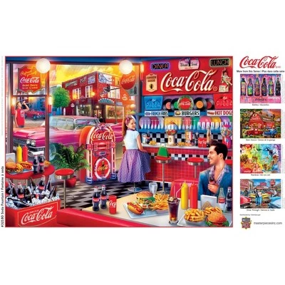 MasterPieces 300 Piece EZ Grip Jigsaw Puzzle - Coca-Cola Soda Fountain - 18"x24" 4 MasterPieces 300 Piece EZ Grip Jigsaw Puzzle - Coca-Cola Soda Fountain - 18"x24" - Image 4