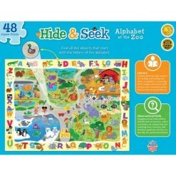 MasterPieces Family Puzzle - Hide & Seek 48 Piece Jigsaw Puzzle for Kids - Alphabet at the Zoo - 19"x14" -Puzzles Sales 2022 unnamed file 1418