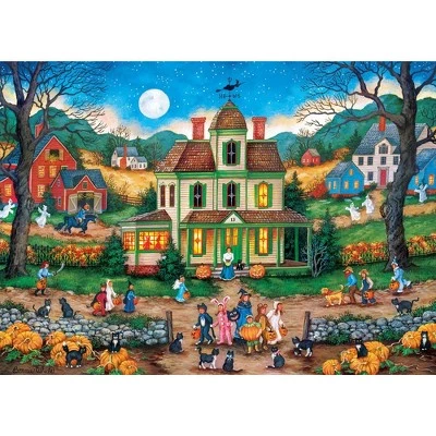 MasterPieces 1000 Piece Halloween Jigsaw Puzzle - Lucky Thirteen - 19.25"x26.75" 2 MasterPieces 1000 Piece Halloween Jigsaw Puzzle - Lucky Thirteen - 19.25"x26.75" - Image 2