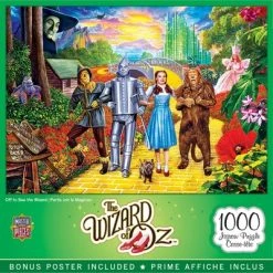 MasterPieces 1000 Piece Jigsaw Puzzle For Adults, Family, Or Kids - Off To See The Wizard - 19.25"x26.75"