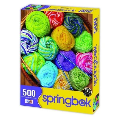 Springbok Colorful Yarn Jigsaw Puzzle 500pc 1 Springbok Colorful Yarn Jigsaw Puzzle 500pc