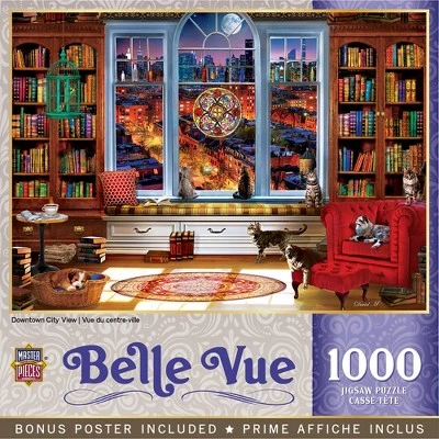 MasterPieces 1000 Piece Jigsaw Puzzle For Adults, Family, Or Kids - Downtown City View - 19.25"x26.75" 1 MasterPieces 1000 Piece Jigsaw Puzzle For Adults, Family, Or Kids - Downtown City View - 19.25"x26.75"