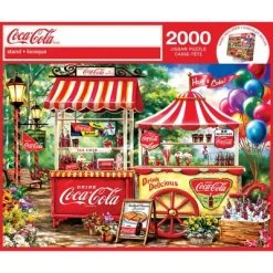 MasterPieces 2000 Piece Jigsaw Puzzle For Adults, Family, Or Kids - Coca-Cola Stand - 39"x27"