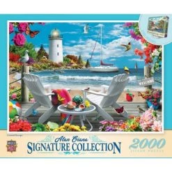 MasterPieces 2000 Piece Jigsaw Puzzle For Adults, Family, Or Kids - Coastal Escape - 39"x27"