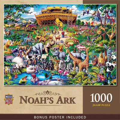MasterPieces 1000 Piece Jigsaw Puzzle For Adults, Family, Or Kids - Noah's Ark - 19.25"x26.75" 1 MasterPieces 1000 Piece Jigsaw Puzzle For Adults, Family, Or Kids - Noah's Ark - 19.25"x26.75"