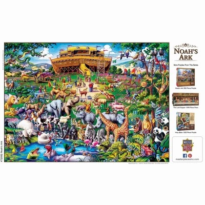 MasterPieces 1000 Piece Jigsaw Puzzle For Adults, Family, Or Kids - Noah's Ark - 19.25"x26.75" 4 MasterPieces 1000 Piece Jigsaw Puzzle For Adults, Family, Or Kids - Noah's Ark - 19.25"x26.75" - Image 4