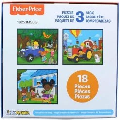 TCG The Canadian Group Fisher-Price Little People 18 Piece Jigsaw Puzzle 3 Pack