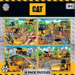 MasterPieces Puzzle Set - 4-Pack 100 Piece Jigsaw Puzzle for Kids - Caterpillar 4-Pack - 8"x10"