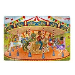Upbounders By Little Likes Kids Little Likes Kids Joyful Carousel Kids' Jumbo Puzzle - 24pc