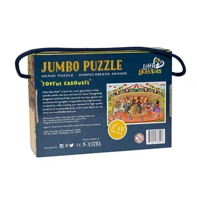 Upbounders By Little Likes Kids Little Likes Kids Joyful Carousel Kids' Jumbo Puzzle - 24pc 2 Upbounders By Little Likes Kids Little Likes Kids Joyful Carousel Kids' Jumbo Puzzle - 24pc - Image 2