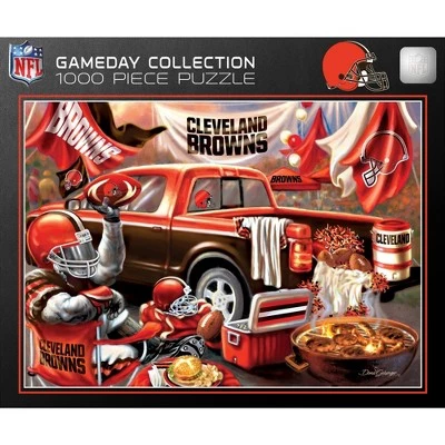 MasterPieces 1000 Piece Jigsaw Puzzle for Adults - NFL Cleveland Browns Gameday - 19.25"x26.75" 1 MasterPieces 1000 Piece Jigsaw Puzzle for Adults - NFL Cleveland Browns Gameday - 19.25"x26.75"