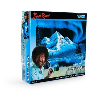 Toynk Bob Ross Northern Lights Aurora Borealis Puzzle | 1000 Piece Jigsaw Puzzle 1 Toynk Bob Ross Northern Lights Aurora Borealis Puzzle | 1000 Piece Jigsaw Puzzle