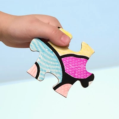 MasterPieces 60 Piece Jigsaw Puzzle for Kids - Dinosaur Velvet Coloring - 14"x19" 4 MasterPieces 60 Piece Jigsaw Puzzle for Kids - Dinosaur Velvet Coloring - 14"x19" - Image 4