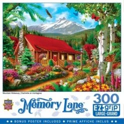 MasterPieces 300 Piece EZ Grip Jigsaw Puzzle - Mountain Hideaway - 18"x24"