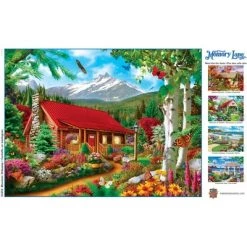 MasterPieces 300 Piece EZ Grip Jigsaw Puzzle - Mountain Hideaway - 18"x24" -Puzzles Sales 2022 unnamed file 1648