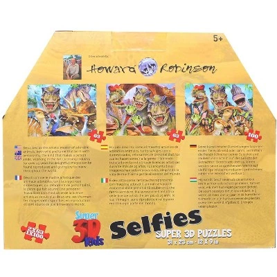 Zoofy International Howard Robinson Howard Robinson- Dinosaur Selfies 63 & 100pc 3D Puzzle Box of 2 1 Zoofy International Howard Robinson Howard Robinson- Dinosaur Selfies 63 & 100pc 3D Puzzle Box of 2