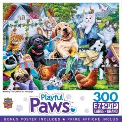 MasterPieces 300 Piece EZ Grip Jigsaw Puzzle - Washing Time - 18"x24"