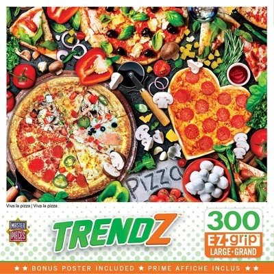 MasterPieces 300 Piece EZ Grip Jigsaw Puzzle - Viva la Pizza - 18"x24" 1 MasterPieces 300 Piece EZ Grip Jigsaw Puzzle - Viva la Pizza - 18"x24"