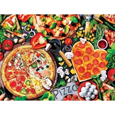 MasterPieces 300 Piece EZ Grip Jigsaw Puzzle - Viva la Pizza - 18"x24" 2 MasterPieces 300 Piece EZ Grip Jigsaw Puzzle - Viva la Pizza - 18"x24" - Image 2