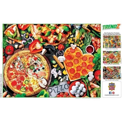 MasterPieces 300 Piece EZ Grip Jigsaw Puzzle - Viva la Pizza - 18"x24" 4 MasterPieces 300 Piece EZ Grip Jigsaw Puzzle - Viva la Pizza - 18"x24" - Image 4