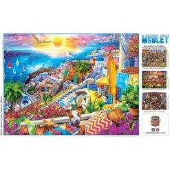 MasterPieces 300 Piece EZ Grip Jigsaw Puzzle - Santorini Sails - 18"x24" -Puzzles Sales 2022 unnamed file 1680