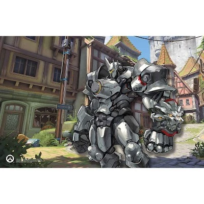 Incredibuilds Overwatch Reinhardt Poster & Wood Model Figure Kit 2 Incredibuilds Overwatch Reinhardt Poster & Wood Model Figure Kit - Image 2
